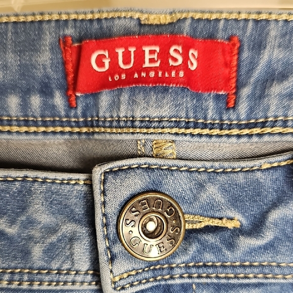 Guess Denim - Guess "Visha Fit" Medium Rise Slim Boot Light Wash Jeans Women's 28
